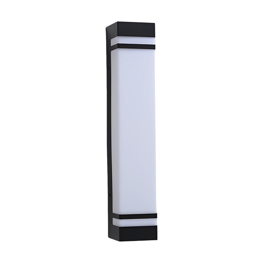 Minimalist Long LED Outdoor Wall Light Waterproof Black Strip Sconce for Garden and Entryway