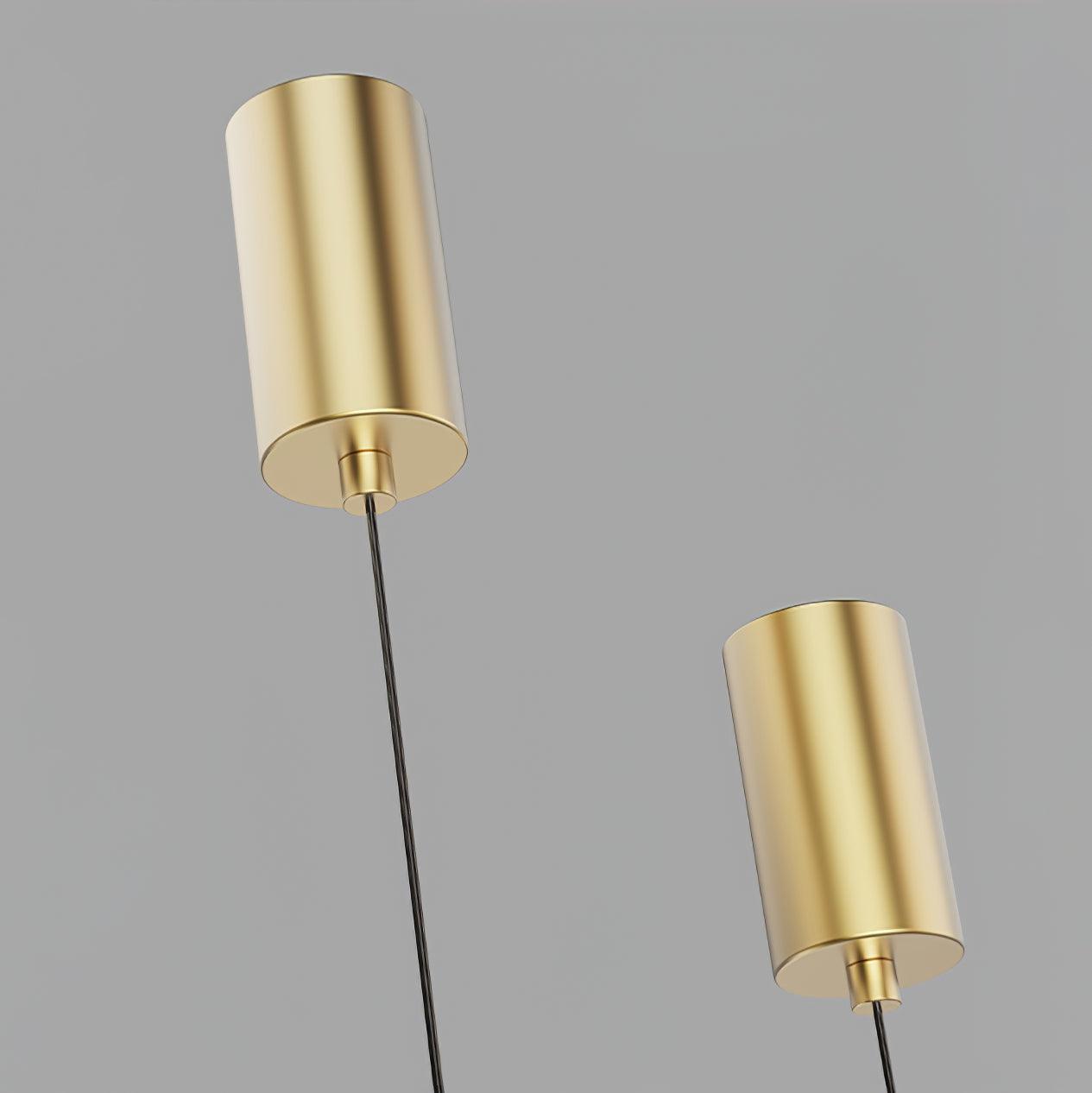Minimalist Long Oval Linear LED Pendant Light for Kitchen Island and Dining Areas