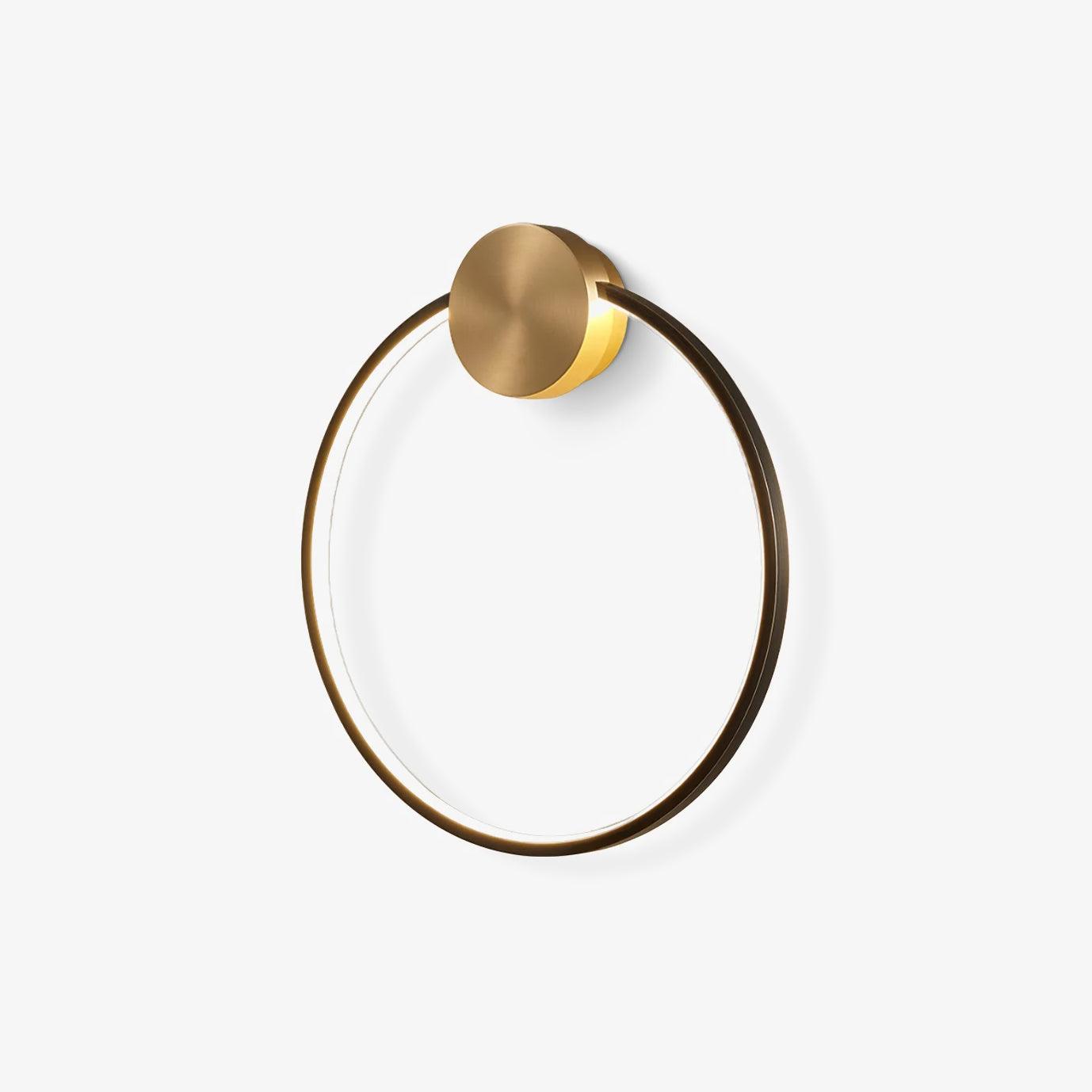 Minimalist Modern Circular LED Wall Sconce Round Ring Bracket Light Fixture