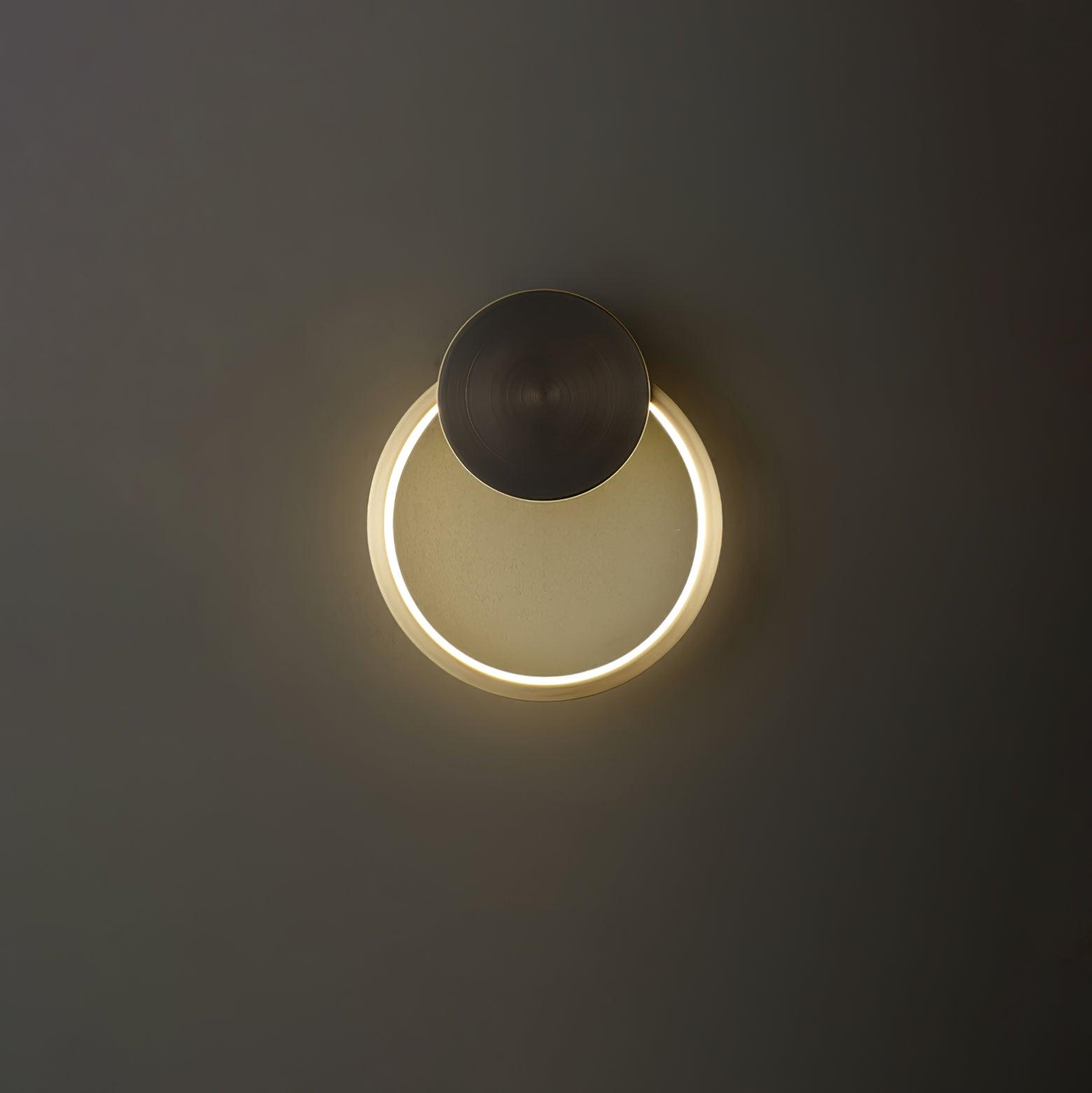 Minimalist Modern Circular LED Wall Sconce Round Ring Bracket Light Fixture