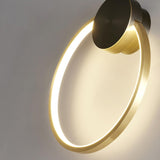 Minimalist Modern Circular LED Wall Sconce Round Ring Bracket Light Fixture