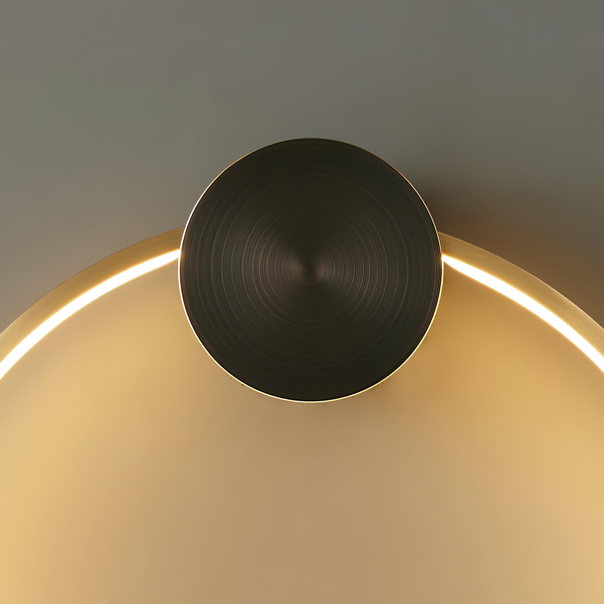 Minimalist Modern Circular LED Wall Sconce Round Ring Bracket Light Fixture
