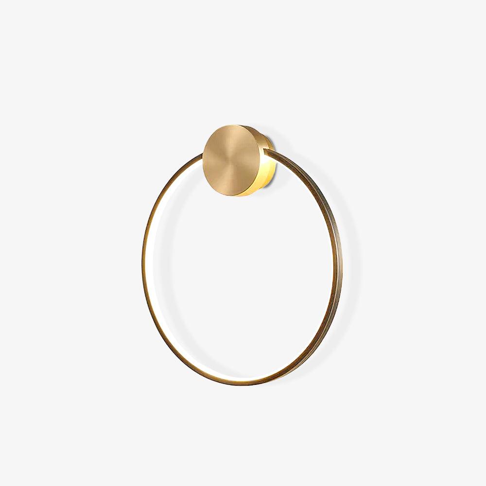 Minimalist Modern Circular LED Wall Sconce Round Ring Bracket Light Fixture