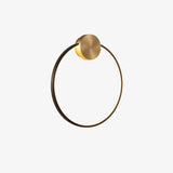 Minimalist Modern Circular LED Wall Sconce Round Ring Bracket Light Fixture