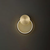 Minimalist Modern Circular LED Wall Sconce Round Ring Bracket Light Fixture