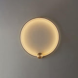 Minimalist Modern Circular LED Wall Sconce Round Ring Bracket Light Fixture