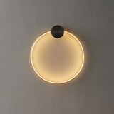 Minimalist Modern Circular LED Wall Sconce Round Ring Bracket Light Fixture