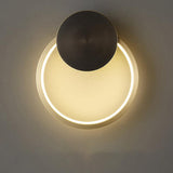 Minimalist Modern Circular LED Wall Sconce Round Ring Bracket Light Fixture