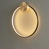 Minimalist Modern Circular LED Wall Sconce Round Ring Bracket Light Fixture