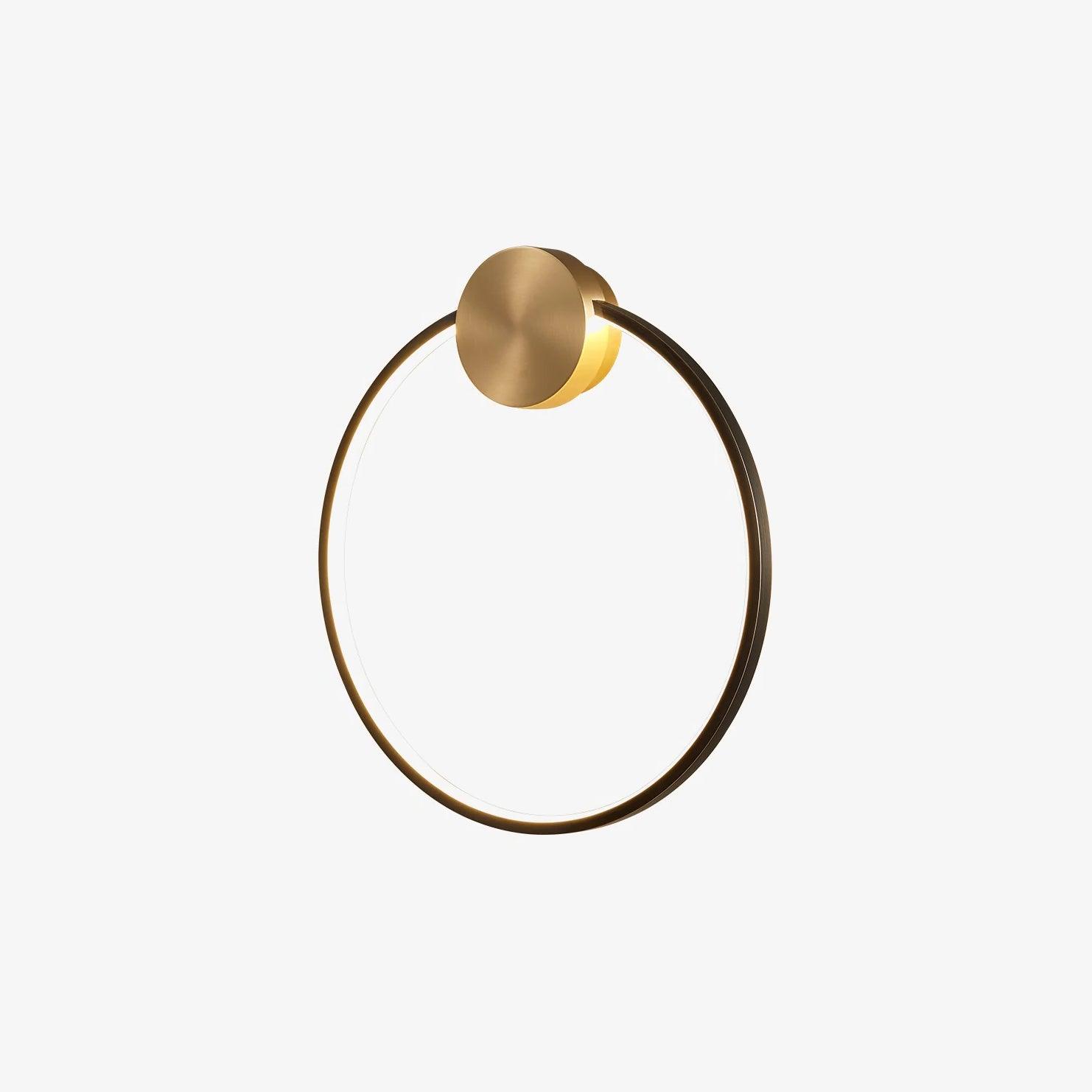 Minimalist Modern Circular LED Wall Sconce Round Ring Bracket Light Fixture