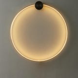 Minimalist Modern Circular LED Wall Sconce Round Ring Bracket Light Fixture