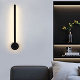 Minimalist Modern Round Strip LED Wall Sconce Light Fixture for Living Room Bedroom and Hallway