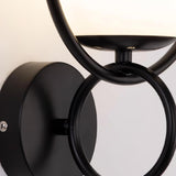 Minimalist Modern Sphere Glass Globe Wall Sconce with Metal Bracket Set of Two
