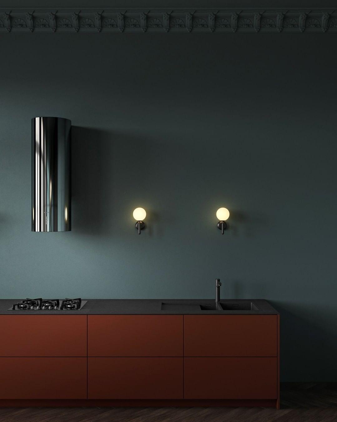 Minimalist Nordic Glass Wall Light Modern Brass Sconce for Bedroom and Living Room