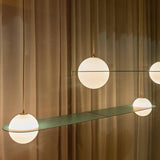 Minimalist Orbion Black Sphere Pendant Light Modern Geometric Glass Droplight