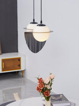 Minimalist Orbion Black Sphere Pendant Light Modern Geometric Glass Droplight