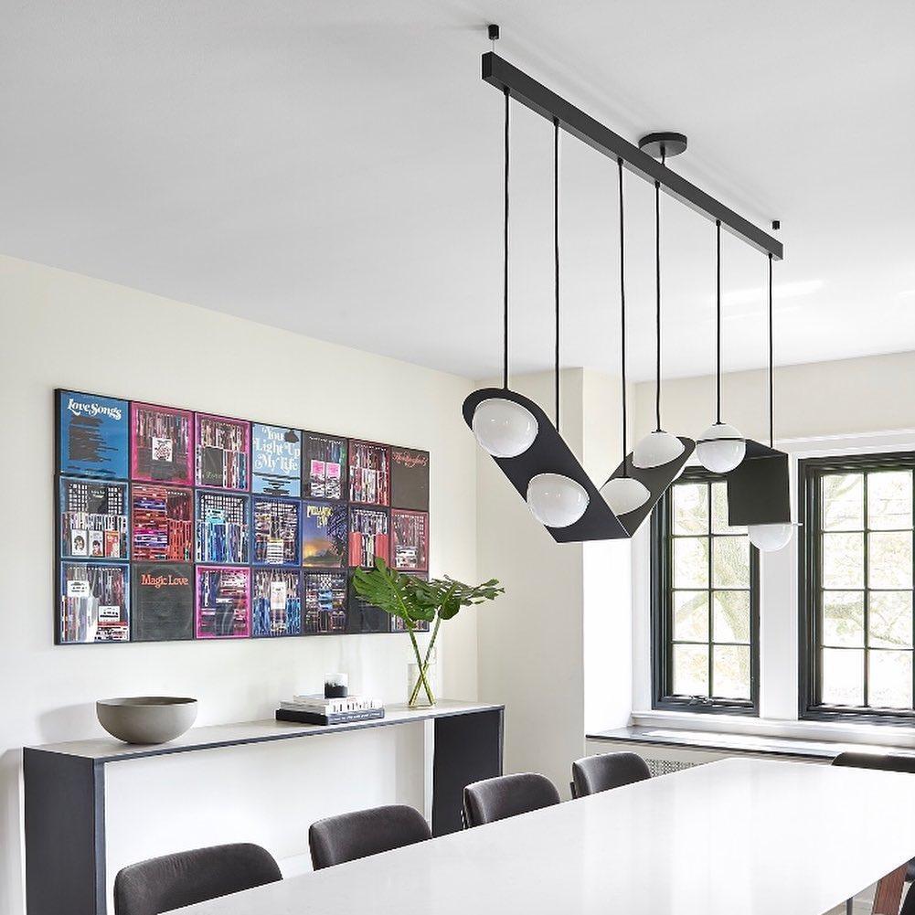 Minimalist Orbion Black Sphere Pendant Light Modern Geometric Glass Droplight