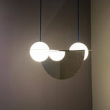 Minimalist Orbion Black Sphere Pendant Light Modern Geometric Glass Droplight