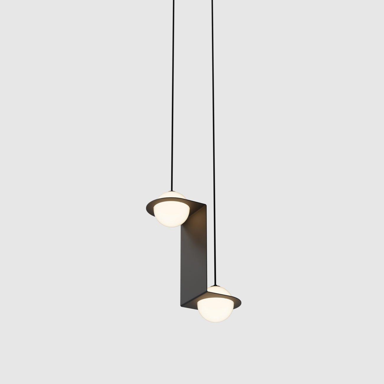 Minimalist Orbion Black Sphere Pendant Light Modern Geometric Glass Droplight