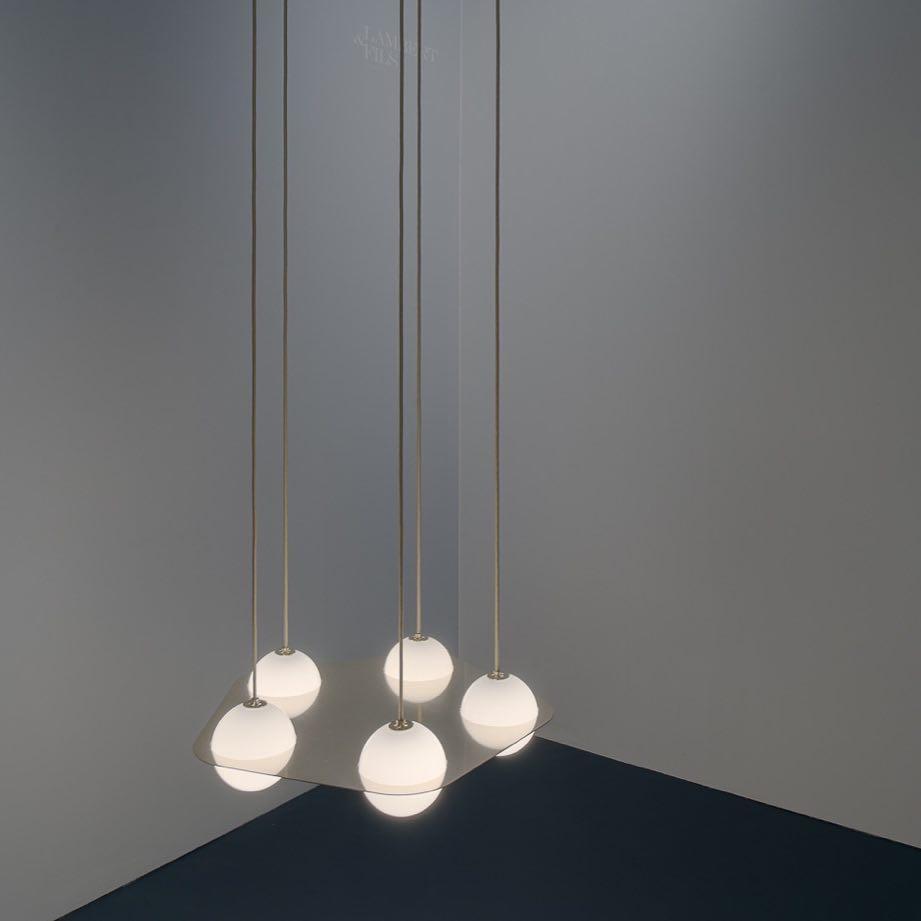 Minimalist Orbion Black Sphere Pendant Light Modern Geometric Glass Droplight