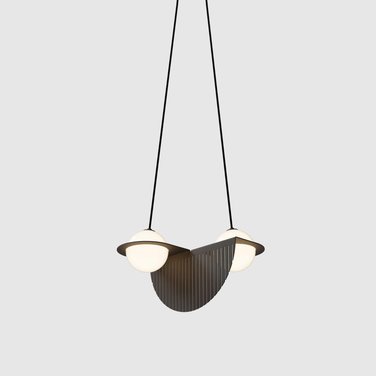 Minimalist Orbion Black Sphere Pendant Light Modern Geometric Glass Droplight