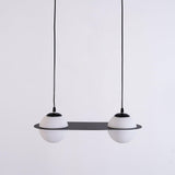 Minimalist Orbion Black Sphere Pendant Light Modern Geometric Glass Droplight