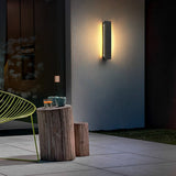 Minimalist Outdoor Waterproof LED Linear Sconce Modern Villa Porch Strip Wall Lamp