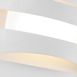 Minimalist Rectangular LED Wall Sconce Modern Nordic Bedside Lighting Fixture White or Brown Finish