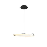 Minimalist Ring Nodes LED Hanging Lamp Adjustable Circular Pendant Fixture for Dining Areas