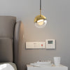 Minimalist Round LED Pendant Chandelier with Glass Globe and Adjustable Wire for Modern Homes