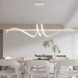 Minimalist Strip LED Kitchen Island Pendant Light Dimmable Nordic Dining Room Hanging Lamp