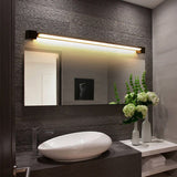 Minimalist Ultra Thin Rotatable Linear LED Wall Lamp in Black Finish for Bedside Decor