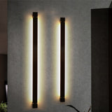 Minimalist Ultra Thin Rotatable Linear LED Wall Lamp in Black Finish for Bedside Decor