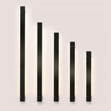 Minimalist Ultra Thin Rotatable Linear LED Wall Lamp in Black Finish for Bedside Decor