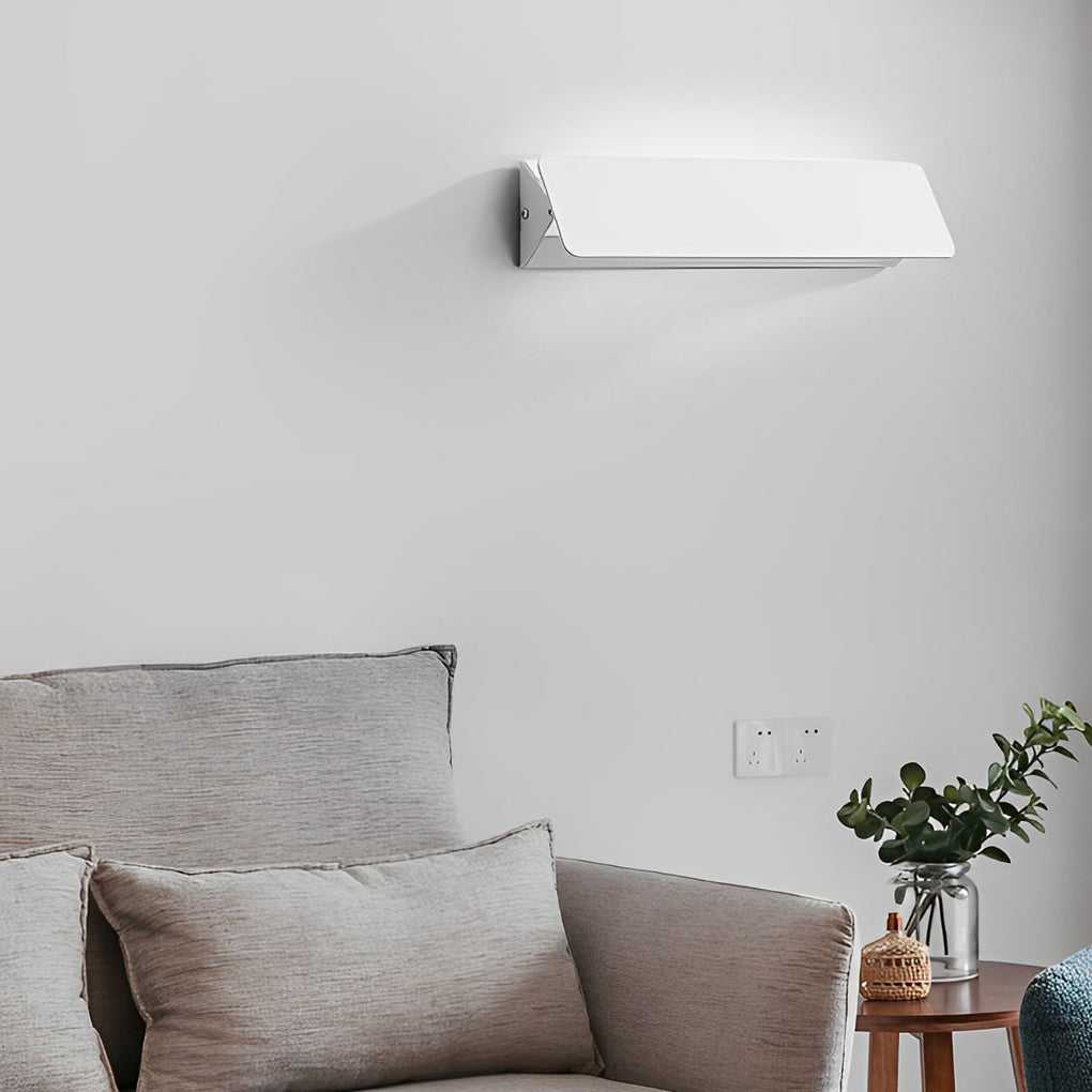 Minimalist White LED Strip Wall Lamp with 270 Degree Adjustable Rotation for Modern Interior