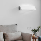 Minimalist White LED Strip Wall Lamp with 270 Degree Adjustable Rotation for Modern Interior