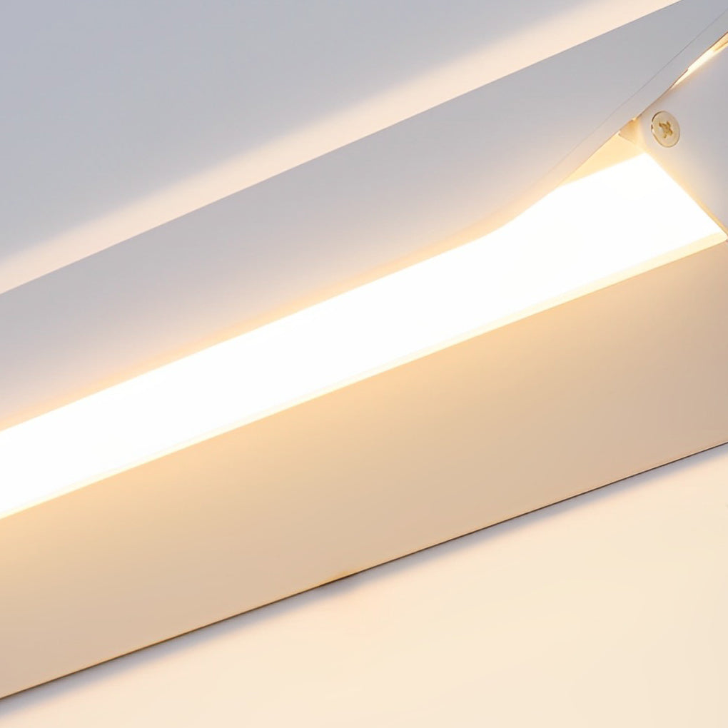 Minimalist White LED Strip Wall Lamp with 270 Degree Adjustable Rotation for Modern Interior
