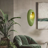 Mizuko Green Teardrop Hanging Lamp Modern Polystyrene Decorative Pendant Light