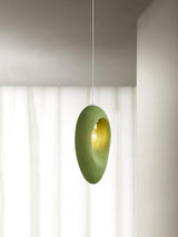 Mizuko Green Teardrop Hanging Lamp Modern Polystyrene Decorative Pendant Light