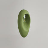 Mizuko Green Teardrop Hanging Lamp Modern Polystyrene Decorative Pendant Light