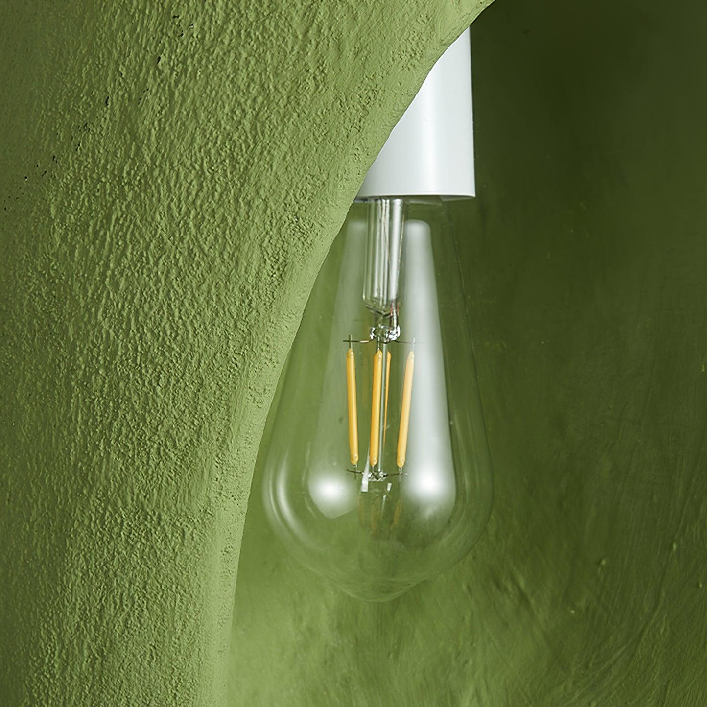 Mizuko Green Teardrop Hanging Lamp Modern Polystyrene Decorative Pendant Light