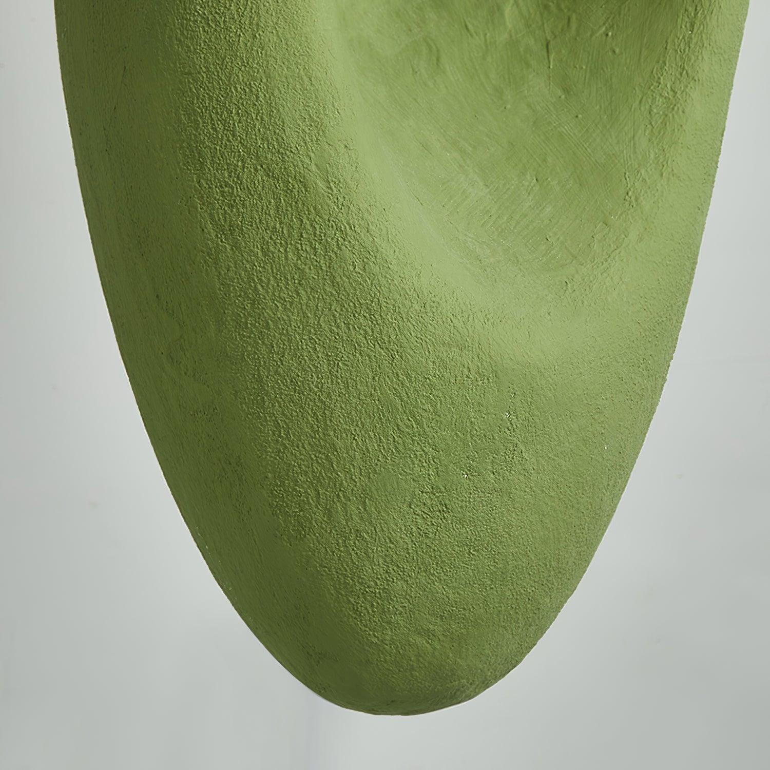 Mizuko Green Teardrop Hanging Lamp Modern Polystyrene Decorative Pendant Light