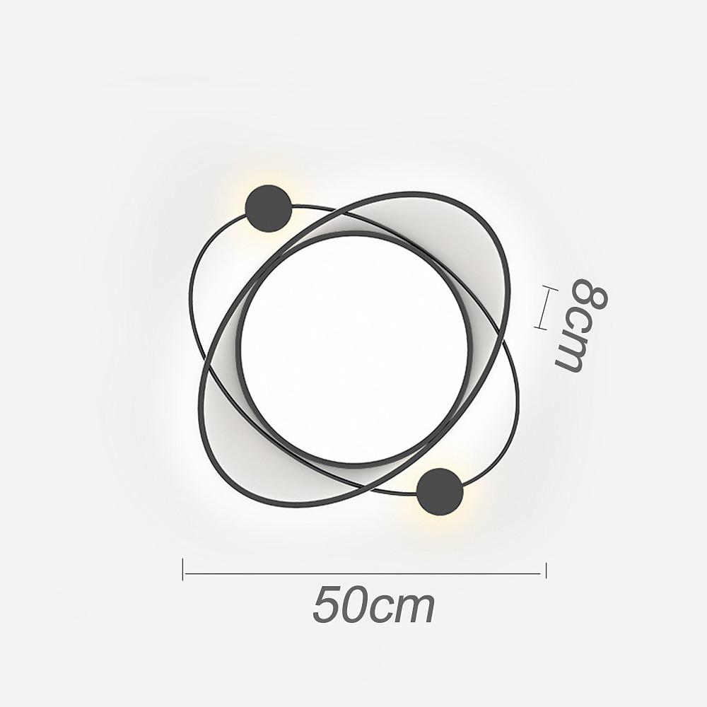 Modern Nordic Round LED Flush Mount Ceiling Light with Remote Control Dimmable Lighting