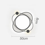 Modern Nordic Round LED Flush Mount Ceiling Light with Remote Control Dimmable Lighting