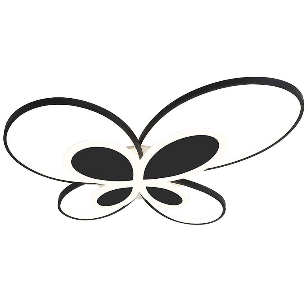 Modern Butterfly Shaped Dimmable LED Flush Mount Ceiling Light for Kids Bedroom and Nursery