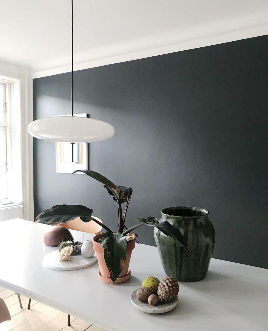 Model 2065 Mid Century Modern Pendant Lamp Opalescent Saucer Suspension Light