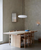 Model 2065 Mid Century Modern Pendant Lamp Opalescent Saucer Suspension Light