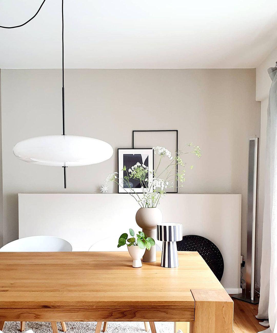 Model 2065 Mid Century Modern Pendant Lamp Opalescent Saucer Suspension Light
