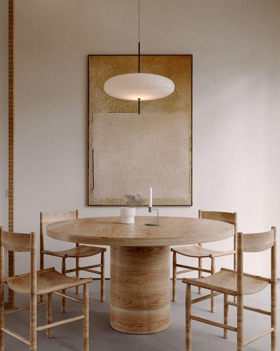 Model 2065 Mid Century Modern Pendant Lamp Opalescent Saucer Suspension Light