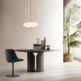 Model 2065 Mid Century Modern Pendant Lamp Opalescent Saucer Suspension Light